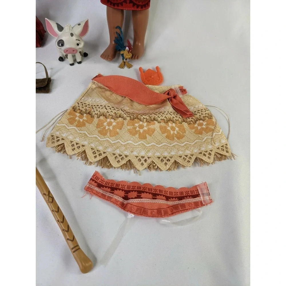 Disney Store Moana Doll Musical 11 Inch Pua Pig Hei Hei Accessories Works‎